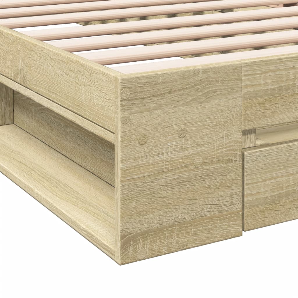 Giroletto Cassetto Rovere Sonoma 90x200 cm Legno Multistrato - homemem39