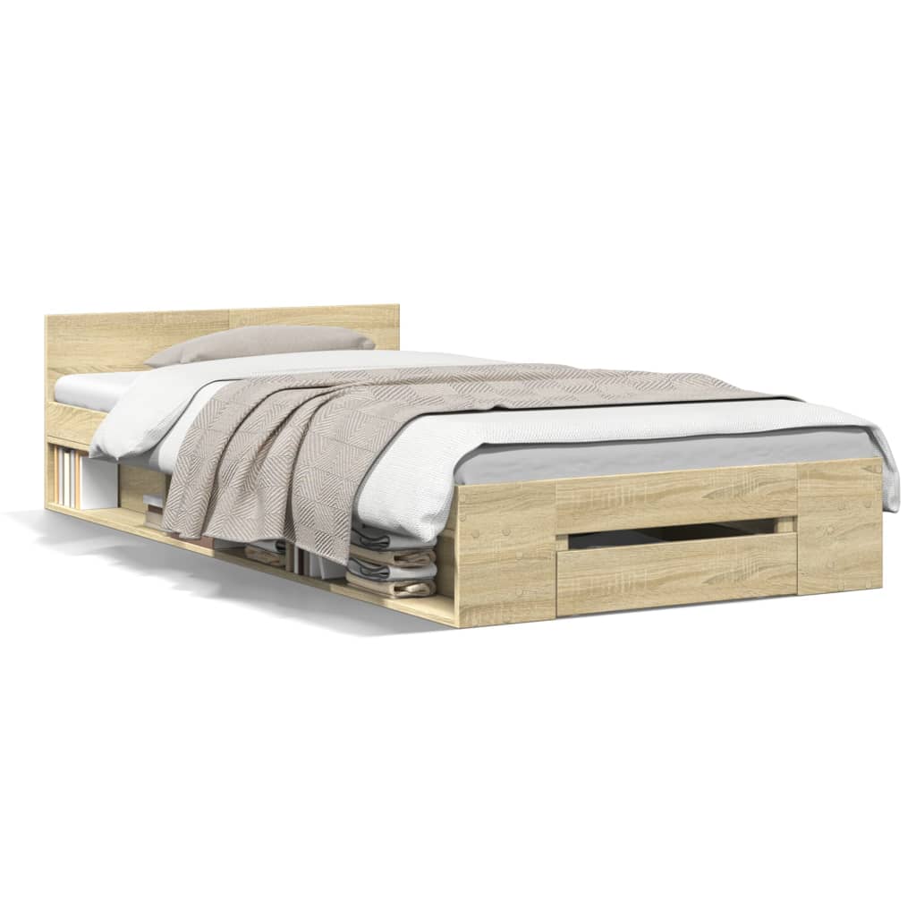 Giroletto Cassetto Rovere Sonoma 75x190 cm Legno Multistrato | homemem39
