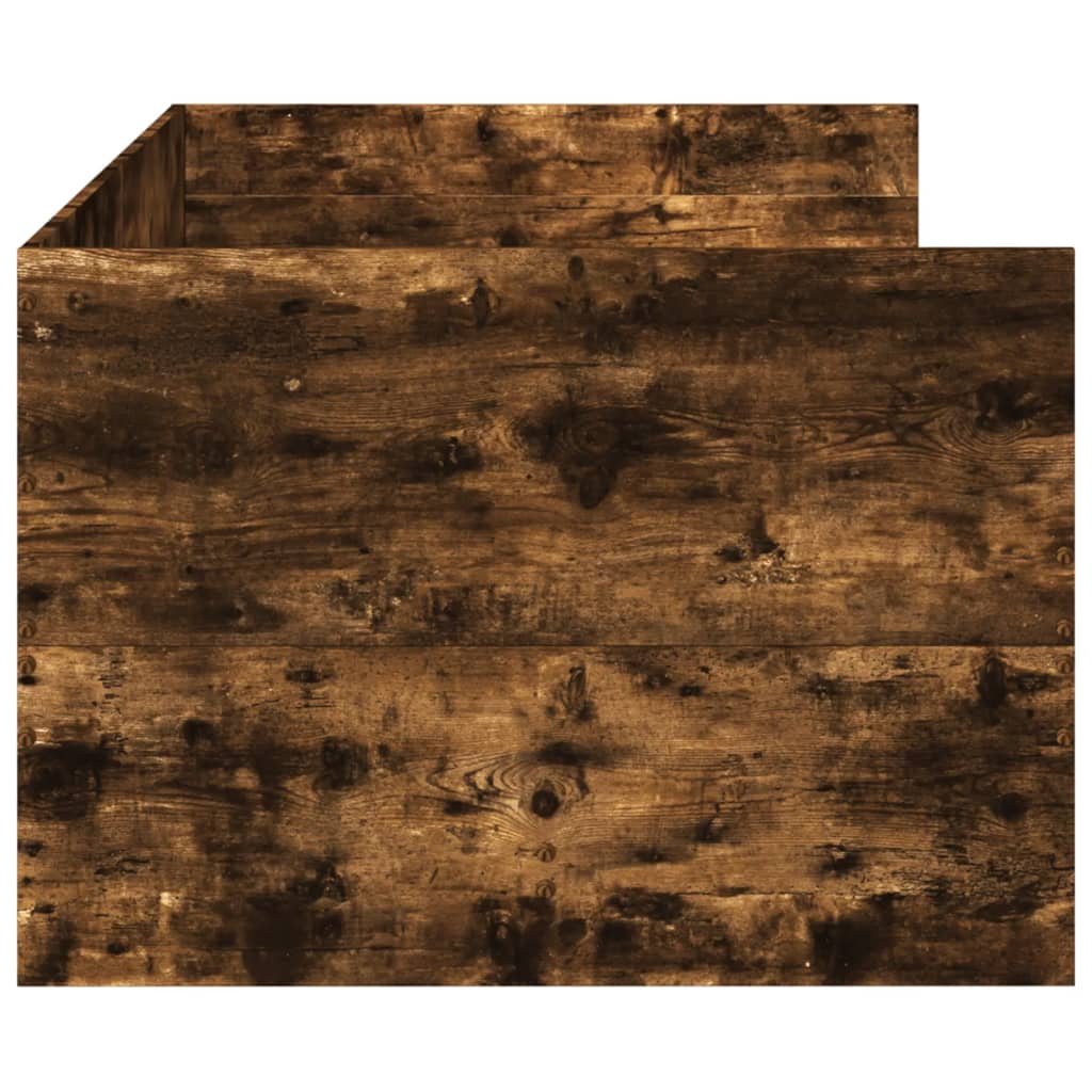 Divano Letto con Cassetti senza Materasso Rovere Fumo 100x200cm - homemem39