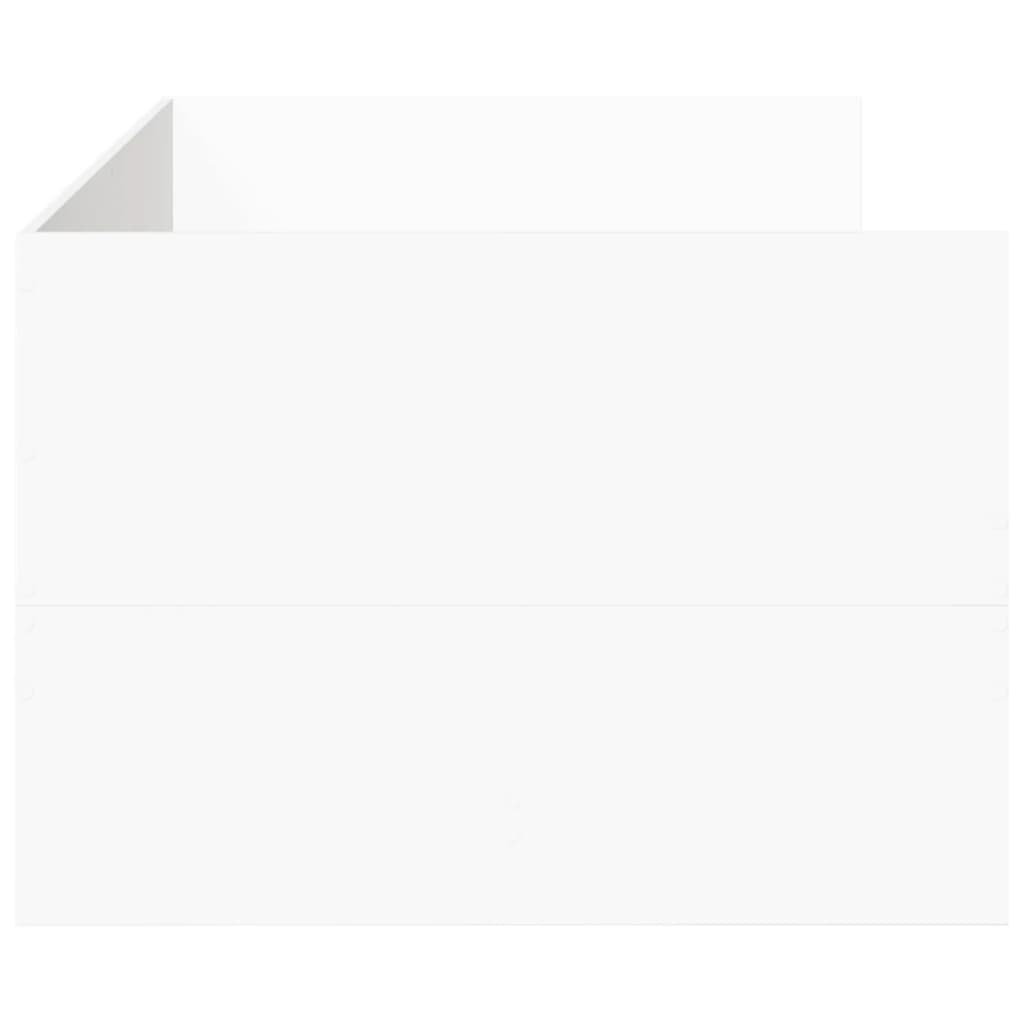 Divano Letto con Cassetti senza Materasso Bianco 90x200 cm - homemem39