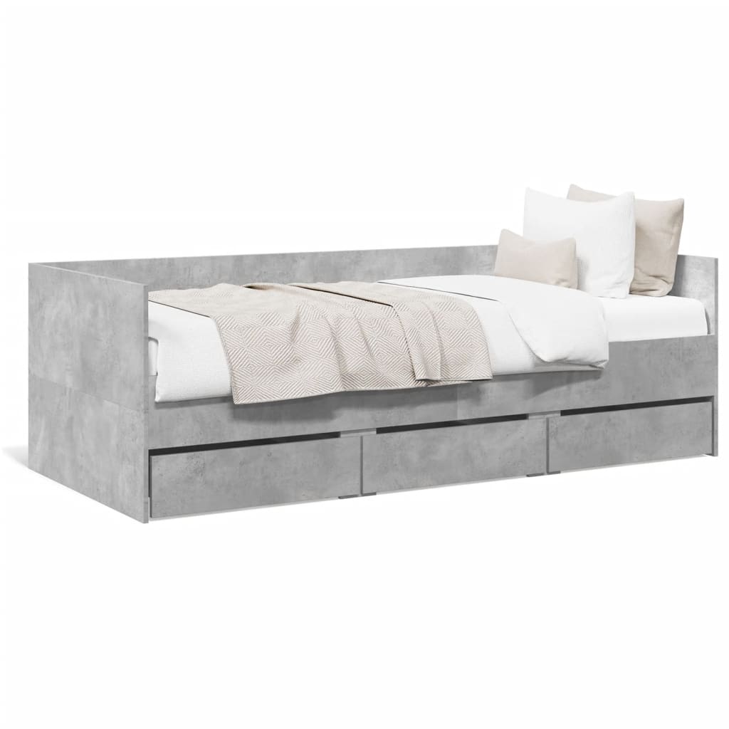 Divano Letto con Cassetti senza Materasso 90x200 cm - homemem39
