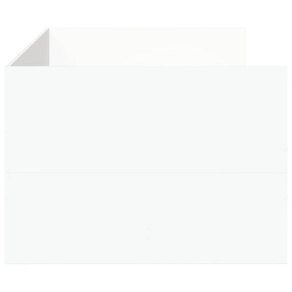 Divano Letto con Cassetti senza Materasso Bianco 90x190 cm - homemem39