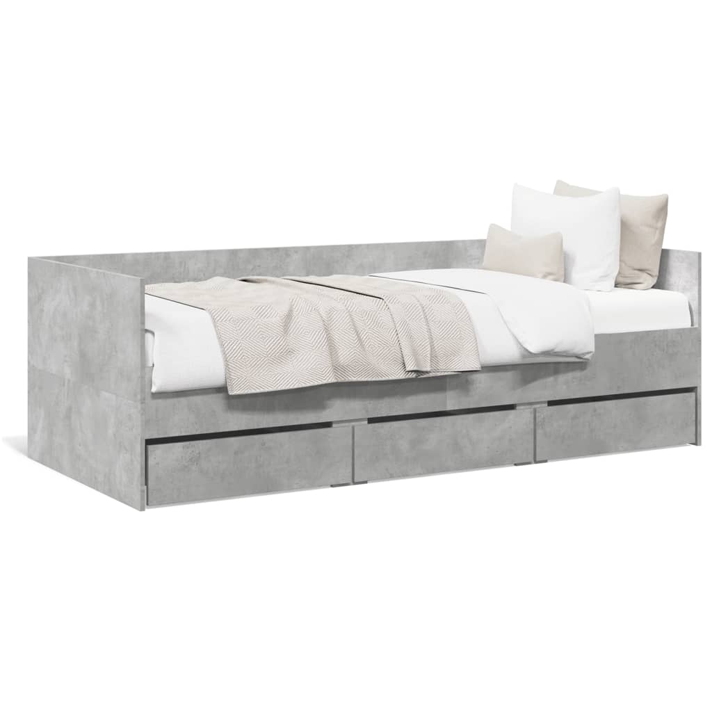 Divano Letto con Cassetti senza Materasso 90x190 cm - homemem39