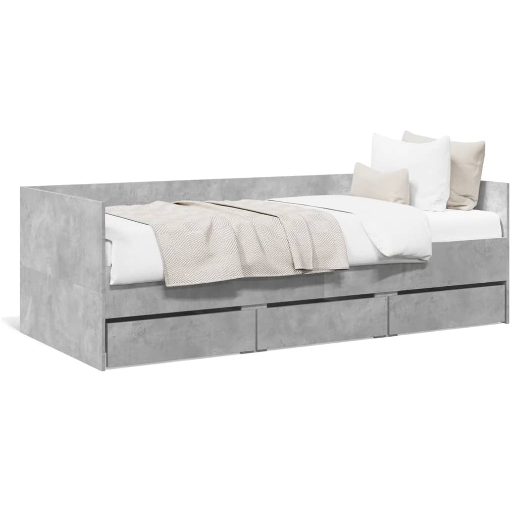 Divano Letto con Cassetti senza Materasso 75x190 cm - homemem39