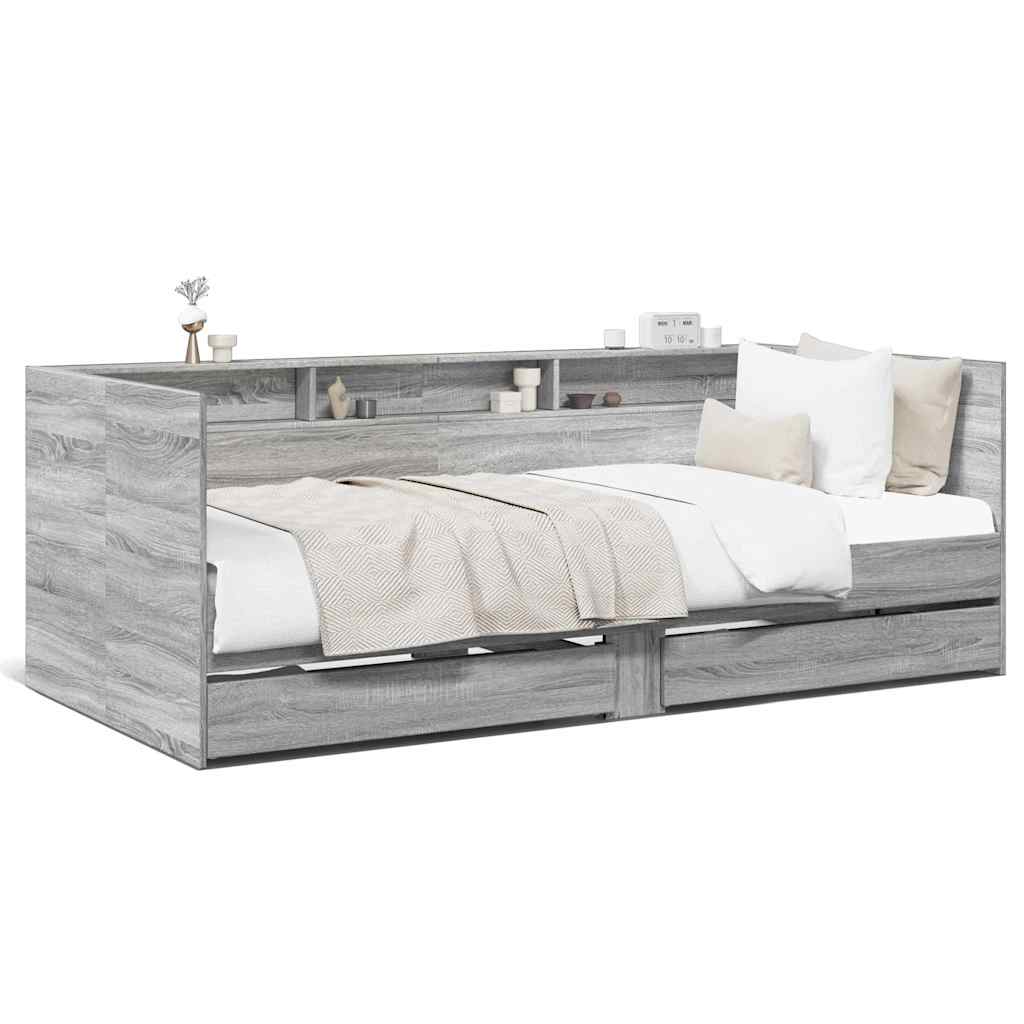 Divano Letto con Cassetti senza Materasso 90x200 cm | homemem39