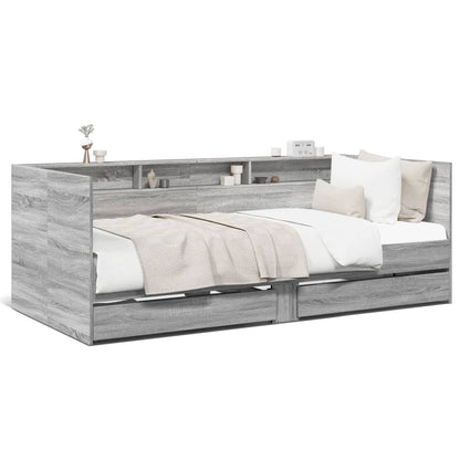 Divano Letto con Cassetti senza Materasso 90x190 cm - homemem39