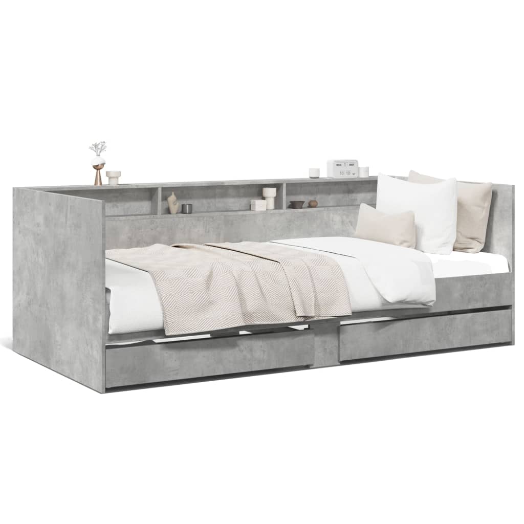 Divano Letto con Cassetti senza Materasso 75x190 cm - homemem39