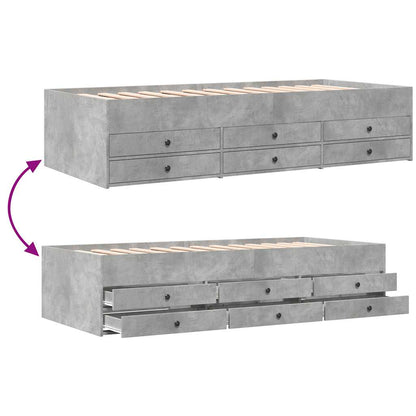 Divano Letto con Cassetti senza Materasso 75x190 cm | homemem39