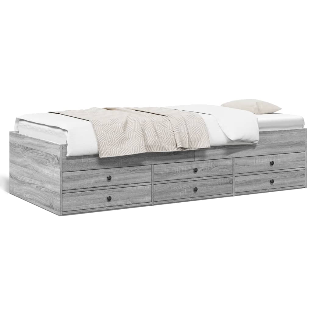 Divano Letto con Cassetti senza Materasso 75x190 cm | homemem39