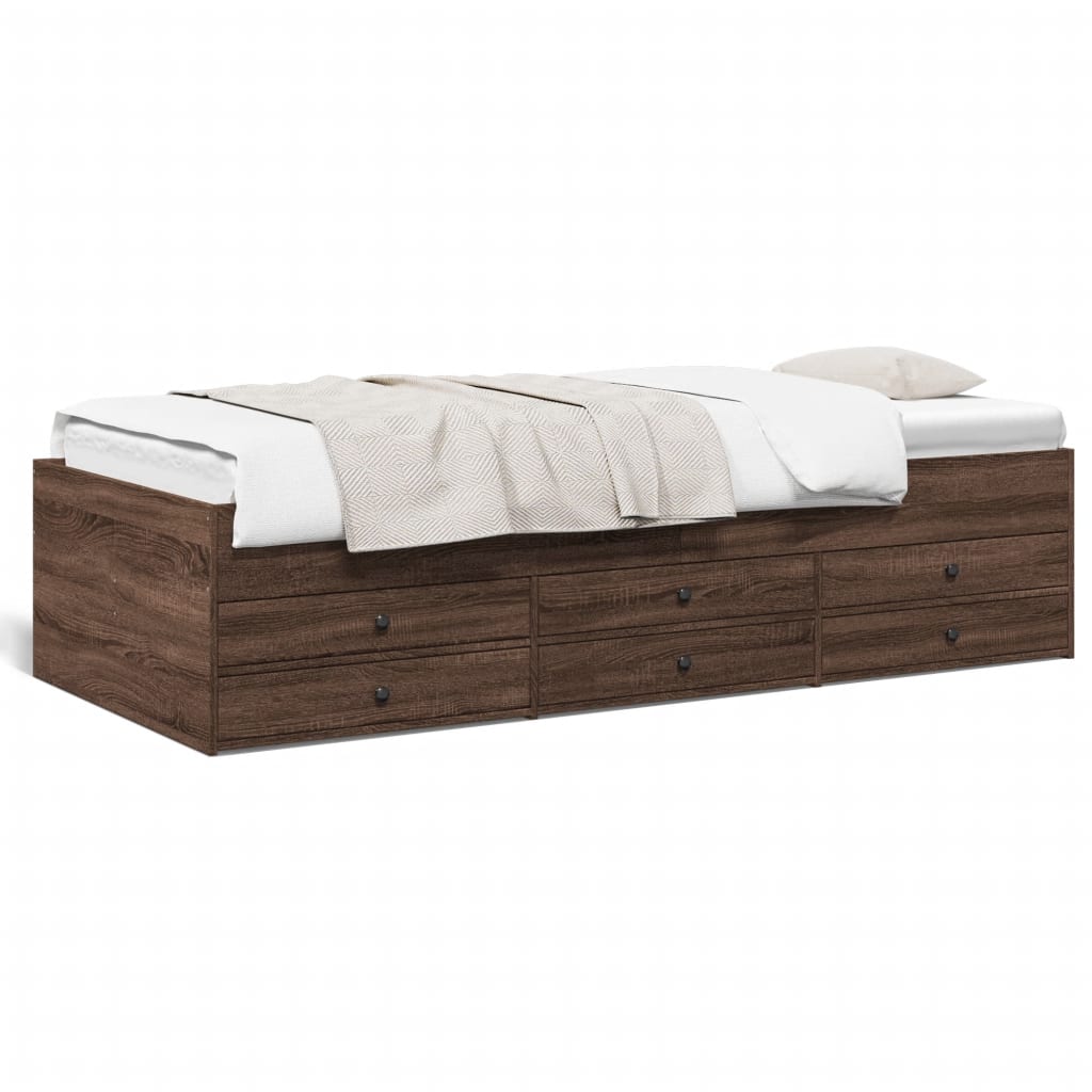 Divano Letto con Cassetti senza Materasso 75x190 cm - homemem39