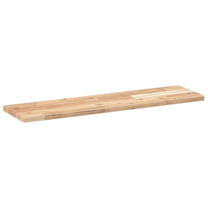 Mensole da Parete 2 pz 100x20x2 cm Legno Acacia Non Trattato | homemem39