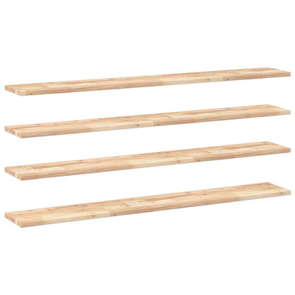 Mensole da Parete 4 pz 120x20x2 cm Legno Acacia Non Trattato | homemem39