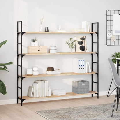 Ripiano a Parete 140x20x2 cm Legno Massello Acacia Non Trattato | homemem39