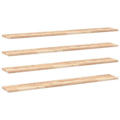 Mensole da Parete 4 pz 140x20x2 cm Legno Acacia Non Trattato | homemem39