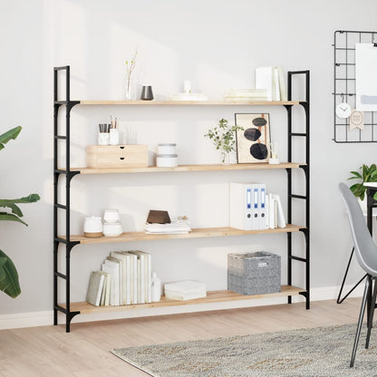 Mensole da Parete 4 pz 140x20x2 cm Legno Acacia Non Trattato | homemem39