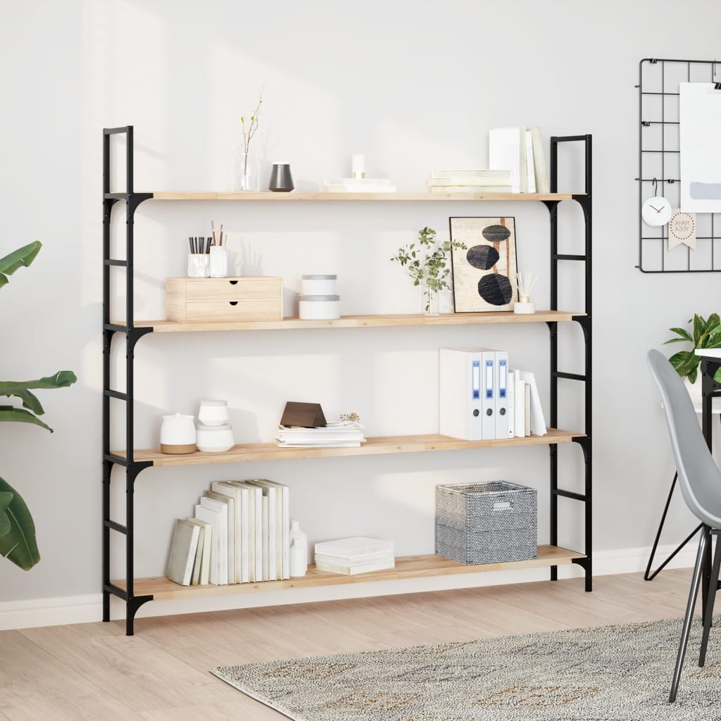 Mensole da Parete 2 pz 160x20x2 cm Legno Acacia Non Trattato | homemem39