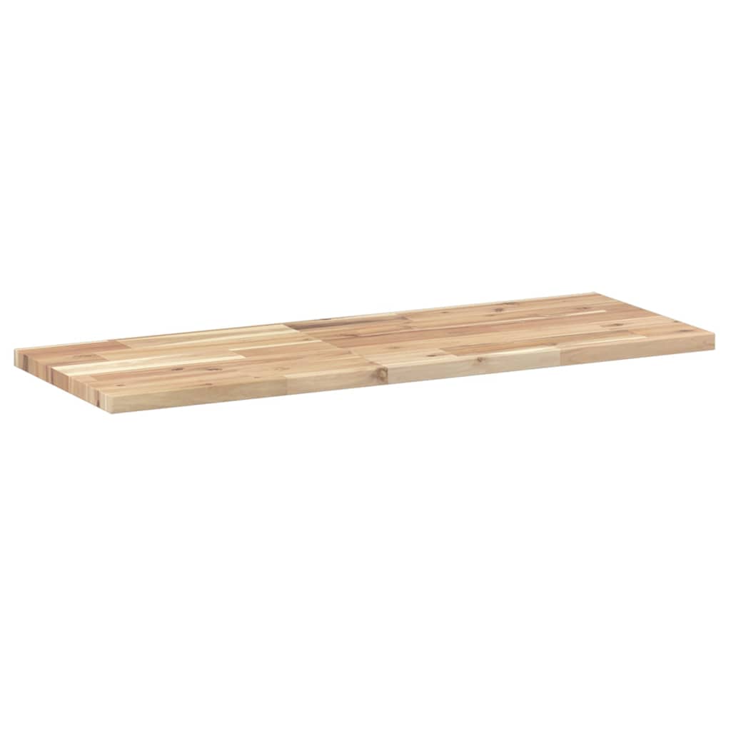 Ripiano a Parete 100x30x2 cm Legno Massello Acacia Non Trattato | homemem39