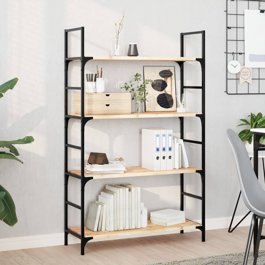 Mensole da Parete 4 pz 100x30x2 cm Legno Acacia Non Trattato | homemem39