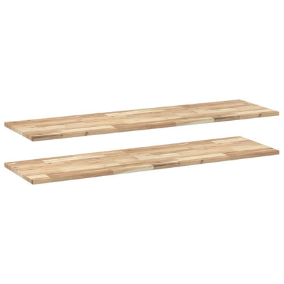 Mensole da Parete 2 pz 160x40x2 cm Legno Acacia Non Trattato | homemem39