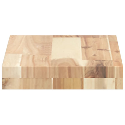 Mensole da Parete 2 pz 60x20x4 cm Legno Acacia Non Trattato | homemem39