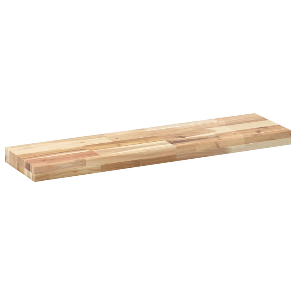 Mensole da Parete 2 pz 80x20x4 cm Legno Acacia Non Trattato | homemem39