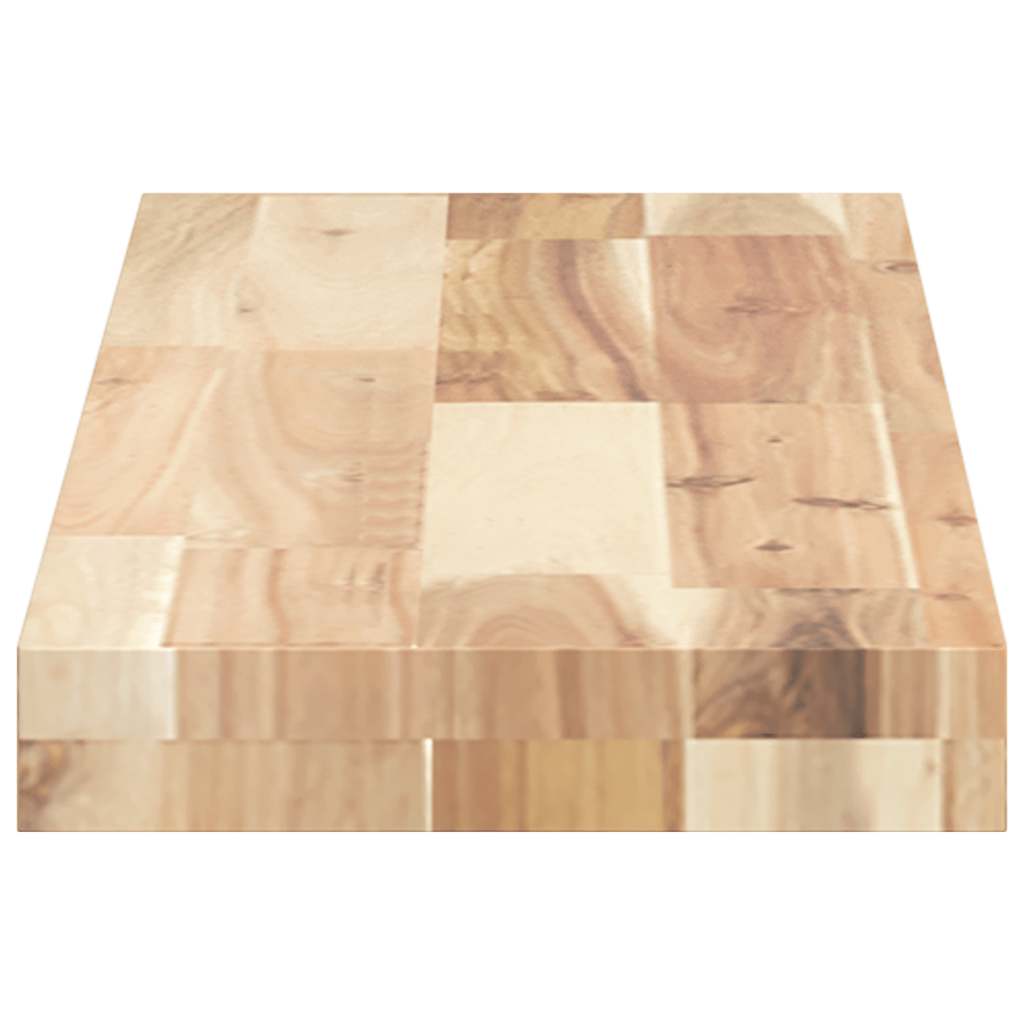 Ripiano a Parete 100x20x4 cm Legno Massello Acacia Non Trattato | homemem39