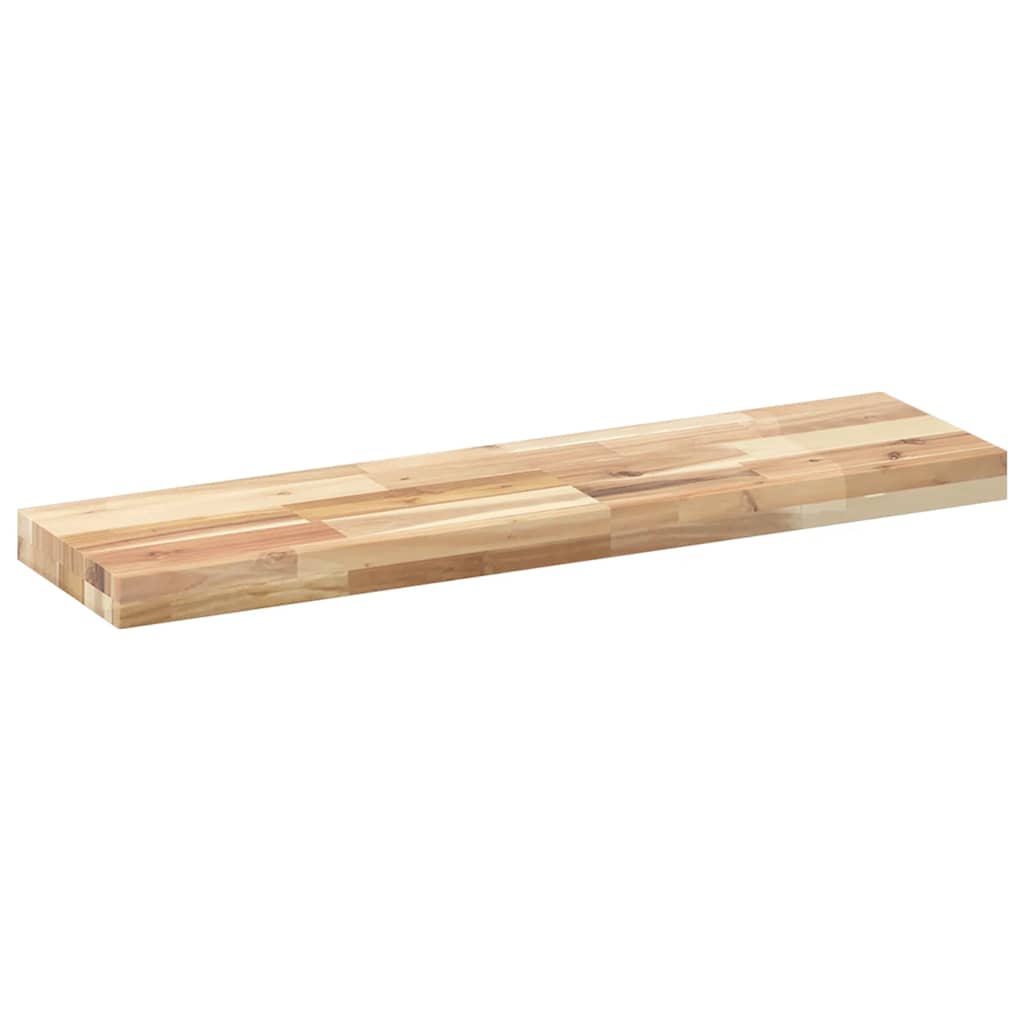 Mensole da Parete 2 pz 100x20x4 cm Legno Acacia Non Trattato | homemem39