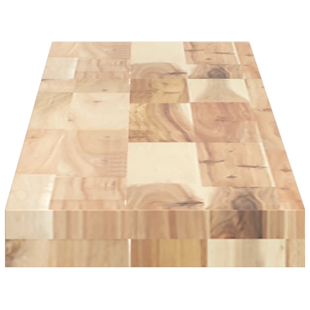 Ripiano a Parete 120x20x4 cm Legno Massello Acacia Non Trattato | homemem39
