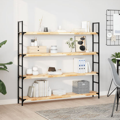 Ripiano a Parete 160x20x4 cm Legno Massello Acacia Non Trattato | homemem39