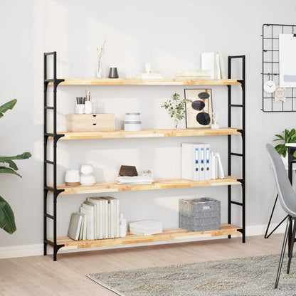 Mensole da Parete 4 pz 160x20x4 cm Legno Acacia Non Trattato | homemem39