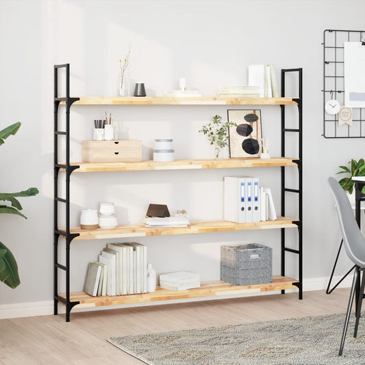 Mensole da Parete 4 pz 160x20x4 cm Legno Acacia Non Trattato | homemem39