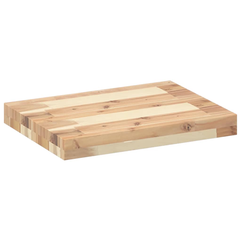 Mensole da Parete 2 pz 60x30x4 cm Legno Acacia Non Trattato | homemem39