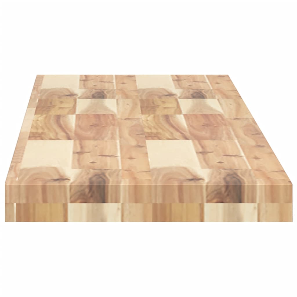 Ripiano a Parete 120x30x4 cm Legno Massello Acacia Non Trattato | homemem39