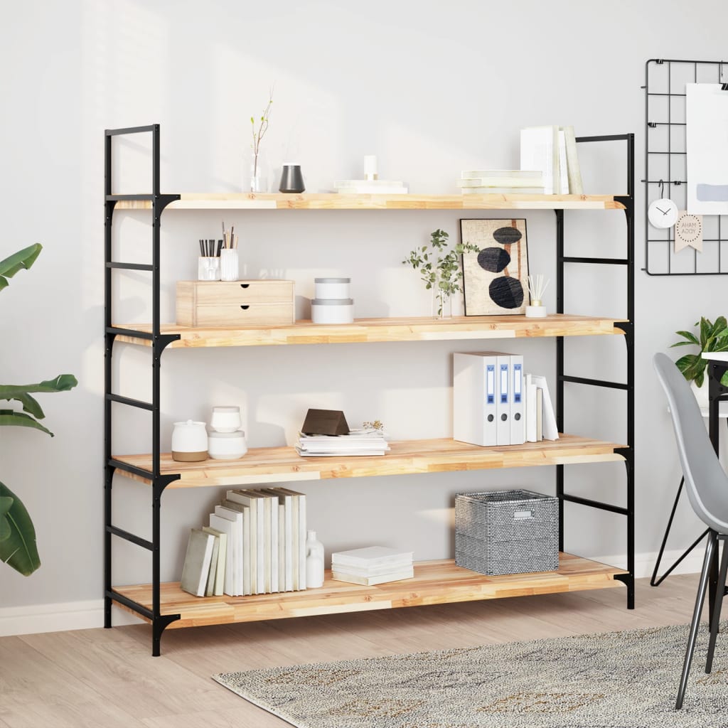 Ripiano a Parete 160x40x4 cm Legno Massello Acacia Non Trattato | homemem39
