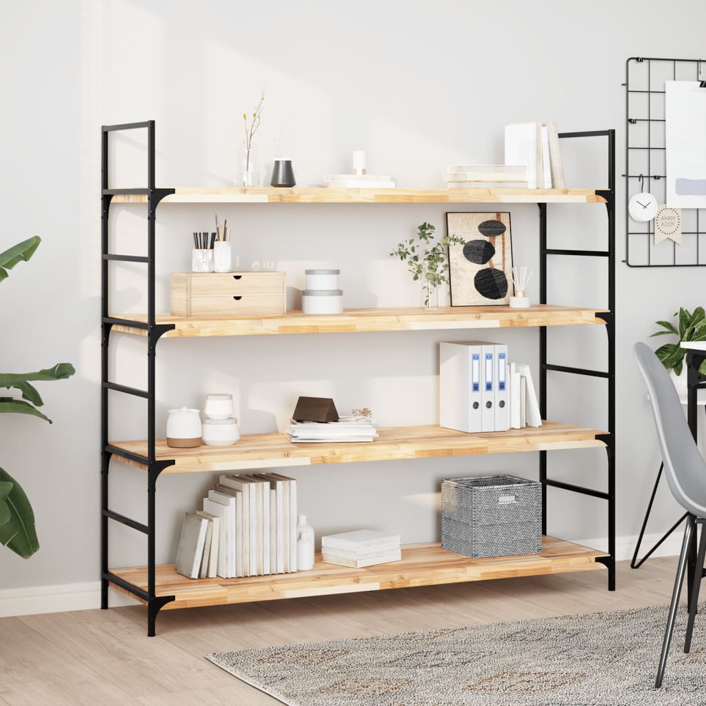 Mensole da Parete 4 pz 160x40x4 cm Legno Acacia Non Trattato | homemem39