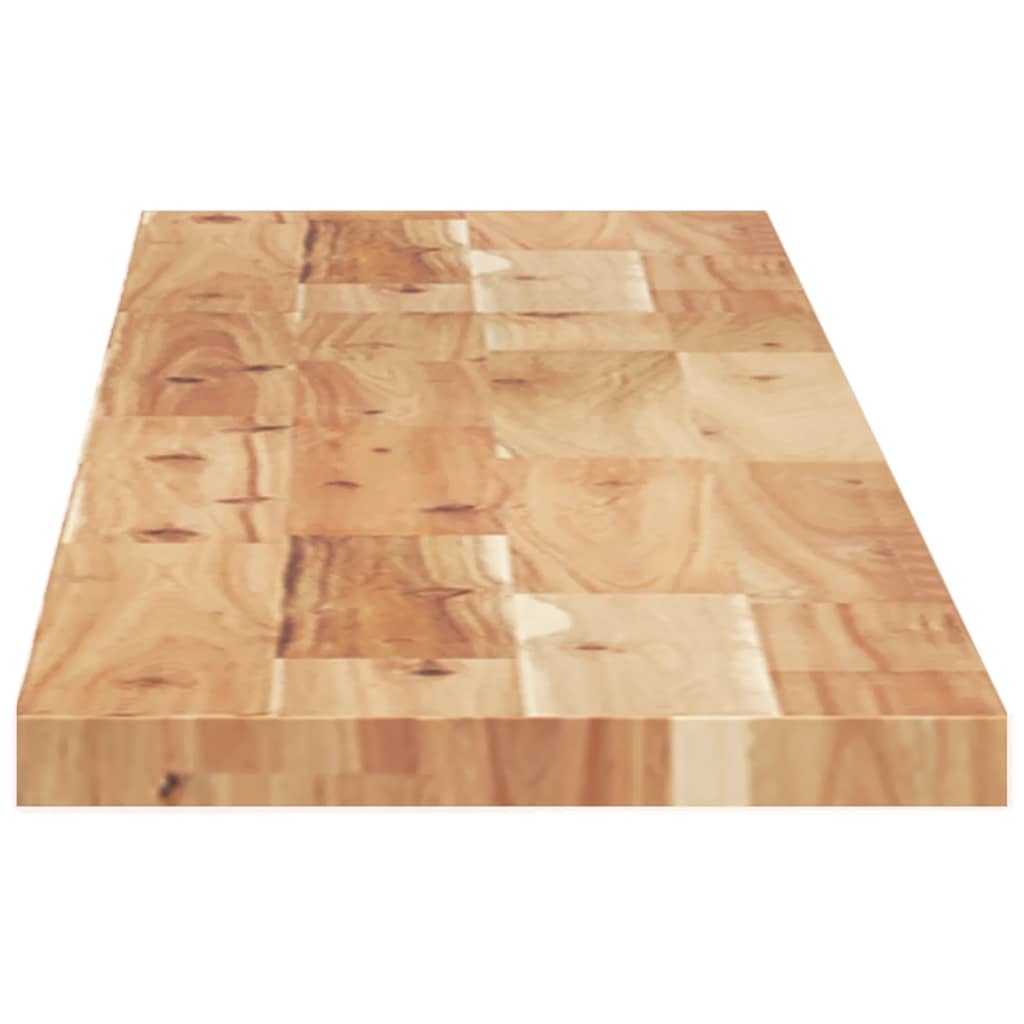 Mensole da Parete 2 pz 140x20x2 cm Legno Acacia Rifinito a Olio | homemem39