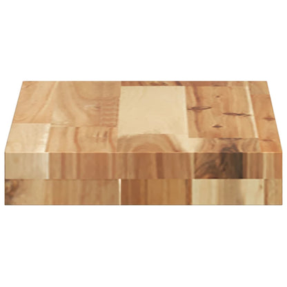 Mensole da Parete 2 pz 40x20x4 cm Legno Acacia Rifinito a Olio | homemem39
