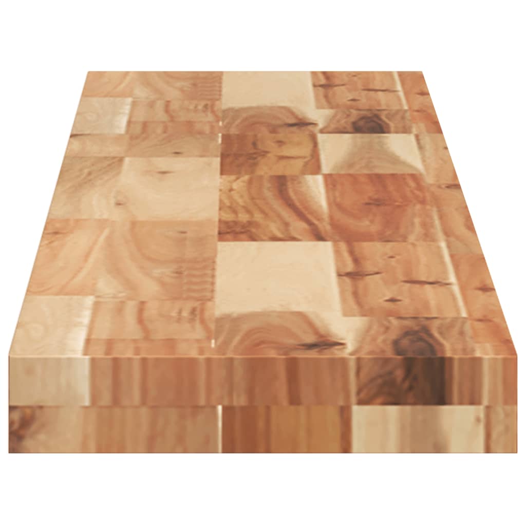 Ripiano a Parete 120x20x4cm Legno Massello Acacia Rifinito Olio | homemem39