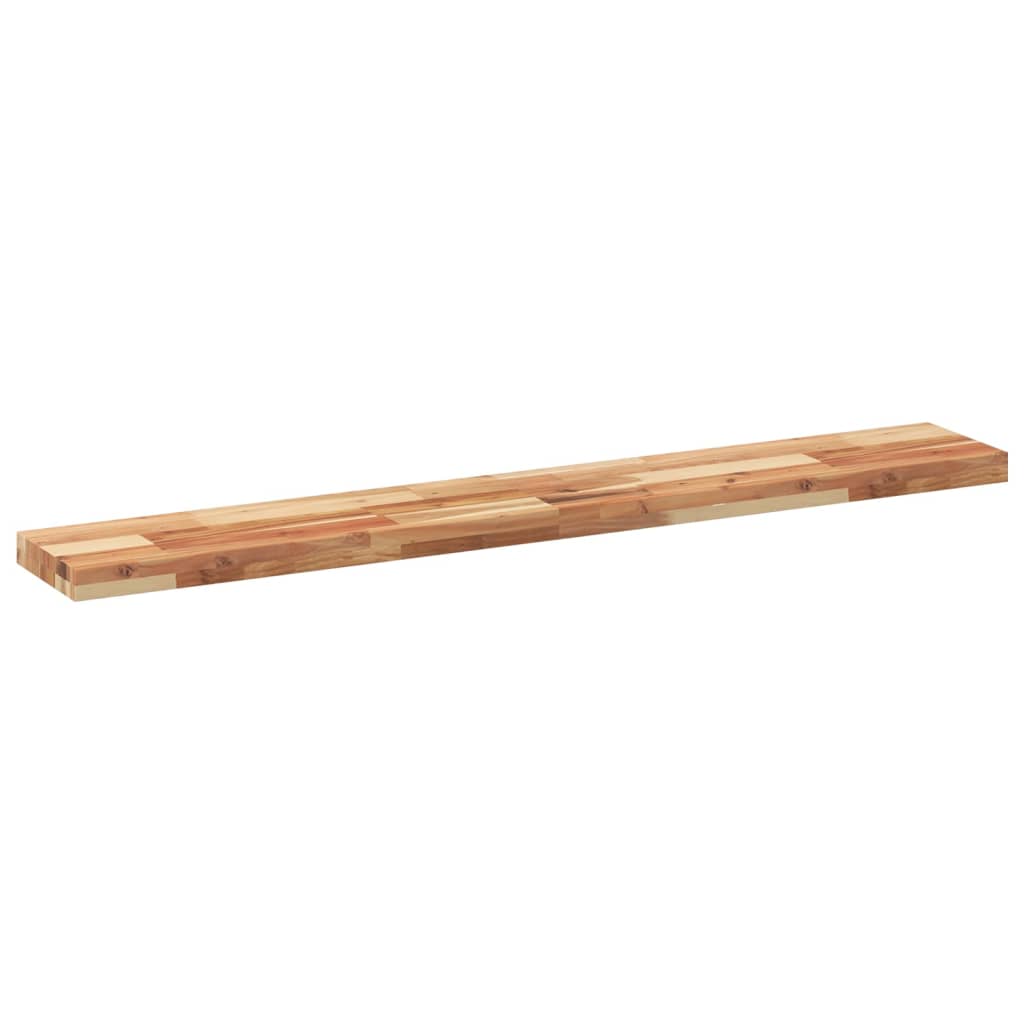 Mensole da Parete 2 pz 120x20x4 cm Legno Acacia Rifinito a Olio | homemem39