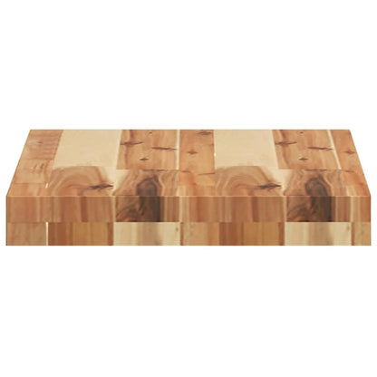 Mensole da Parete 4 pz 40x30x4 cm Legno Acacia Rifinito a Olio | homemem39