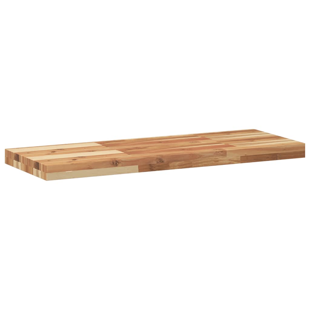 Mensole da Parete 2 pz 100x30x4 cm Legno Acacia Rifinito a Olio | homemem39