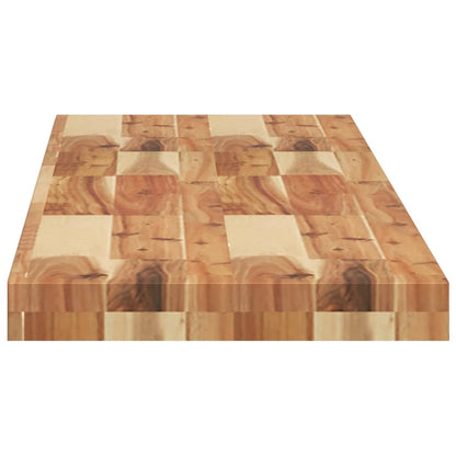 Mensole da Parete 2 pz 140x30x4 cm Legno Acacia Rifinito a Olio | homemem39