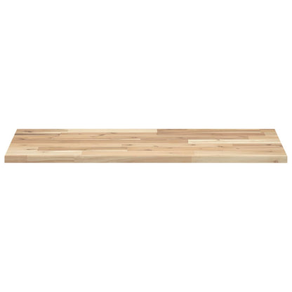 Piano da Bagno Non Trattato 100x40x2cm Legno Massello di Acacia