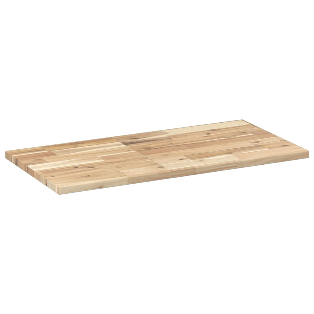 Piano da Bagno Non Trattato 100x40x2cm Legno Massello di Acacia | homemem39