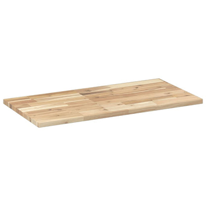 Piano da Bagno Non Trattato 100x40x2cm Legno Massello di Acacia | homemem39