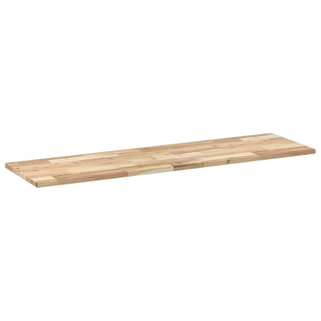 Piano da Bagno Non Trattato 160x40x2cm Legno Massello di Acacia | homemem39