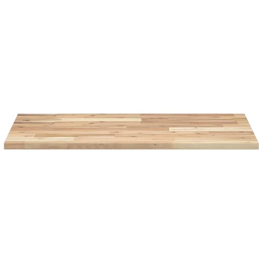 Piano da Bagno Non Trattato 100x50x2cm Legno Massello di Acacia