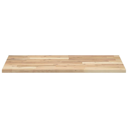 Piano da Bagno Non Trattato 100x50x2cm Legno Massello di Acacia