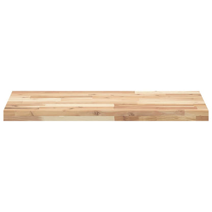 Piano da Bagno Non Trattato 160x40x4cm Legno Massello di Acacia | homemem39