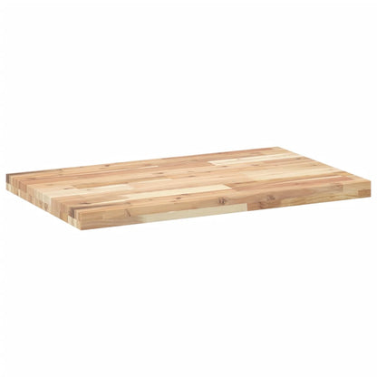 Piano da Bagno Non Trattato 100x50x4cm Legno Massello di Acacia | homemem39